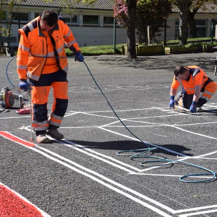 HELIOS entreprise de marquage au sol, design actif et signalisation routière, design actif, mobilité douce
