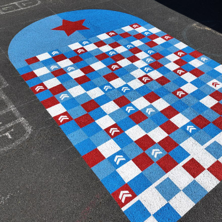 HELIOS entreprise de marquage au sol, design actif et signalisation routière, marquage d'animation