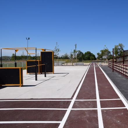 Marquage sol sportif piste athlétisme HELIOS