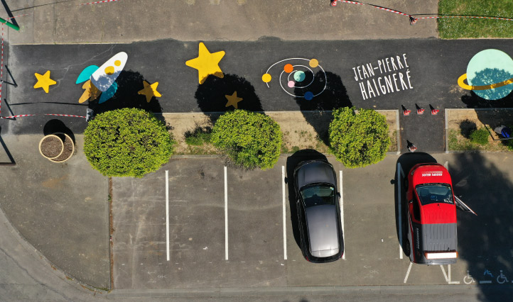 un-chemin-d-etoiles-a-bihorel-actualite-7-mai-2025-4 Pour répondre à une demande de la Métropole Rouen Normandie, nos équipes ont récemment réalisé un aménagement urbain original