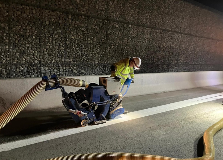 À deux pas de notre agence de Grenoble, nos équipes ont réalisé un chantier de marquage sur l’A480