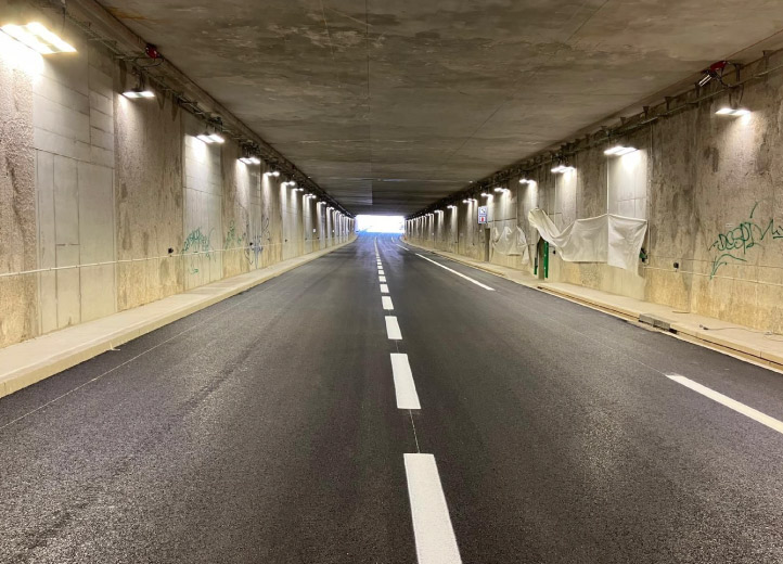 À deux pas de notre agence de Grenoble, nos équipes ont réalisé un chantier de marquage sur l’A480