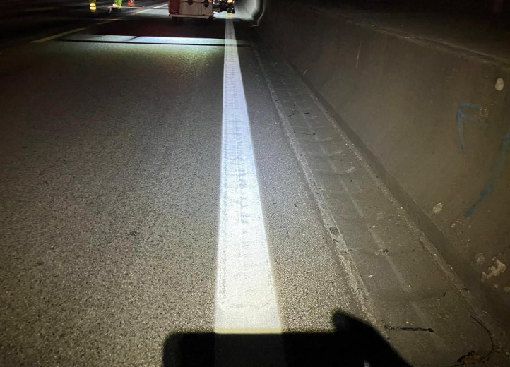 À deux pas de notre agence de Grenoble, nos équipes ont réalisé un chantier de marquage sur l’A480