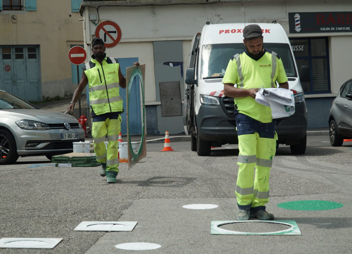 L'Échappée Bienne : un marquage design pour une nouvelle voie douce à Morez