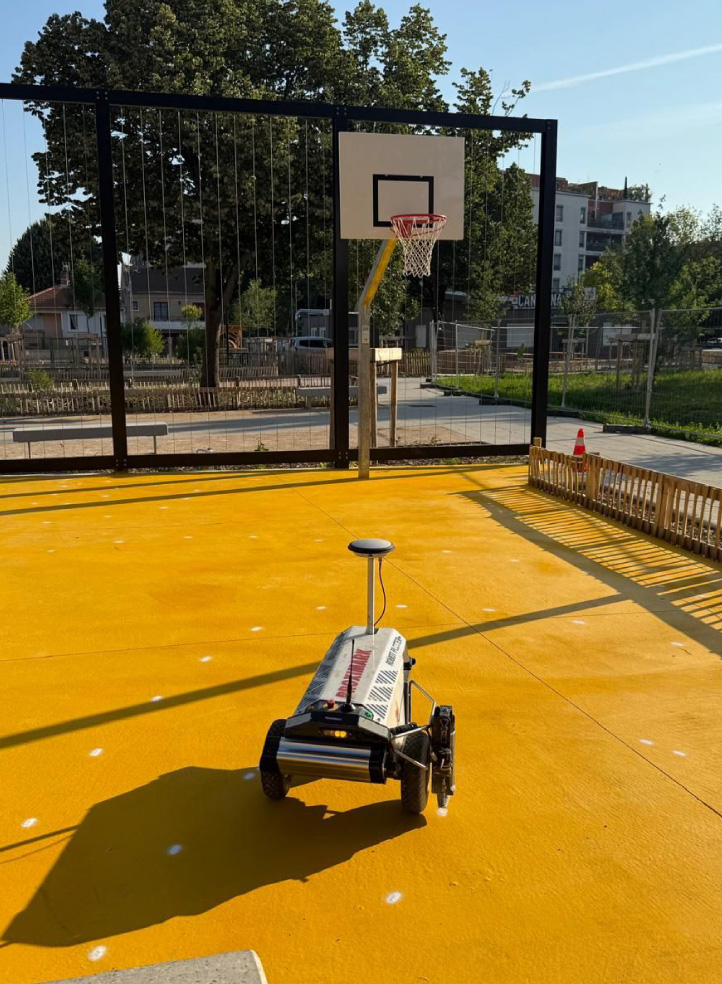 Un terrain réaménagé au parc Barros à Villeurbanne