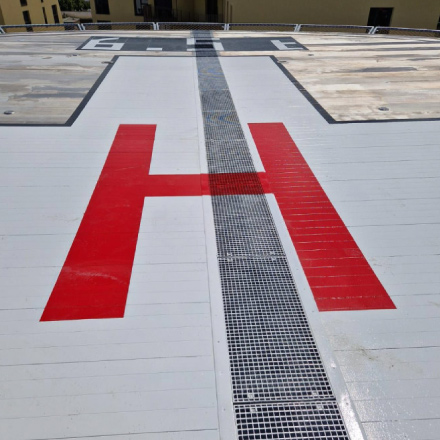 Marquage au sol héliport