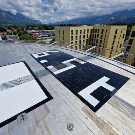 Marquage au sol héliport