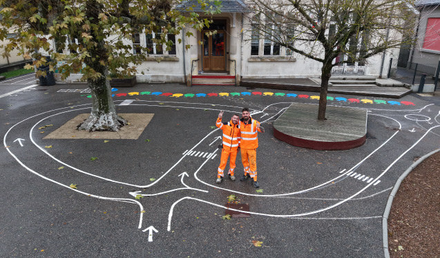 HÉLIOS met des couleurs à l’école de Saint-Laurent-du-Pont