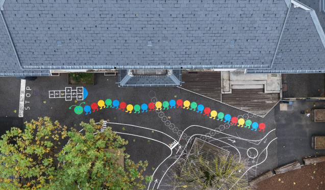 HÉLIOS met des couleurs à l’école de Saint-Laurent-du-Pont