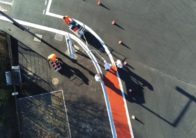 Des pistes cyclables plus visibles et plus sûres