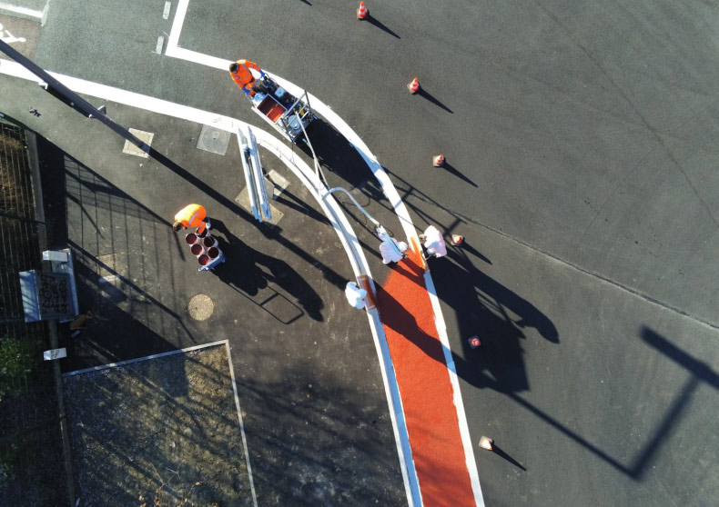 Mettre la sécurité des cyclistes en couleur !