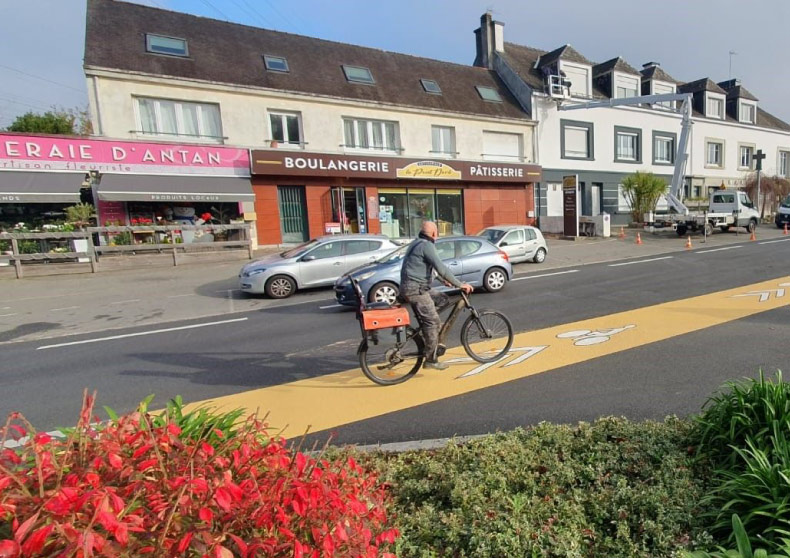 Mettre la sécurité des cyclistes en couleur !