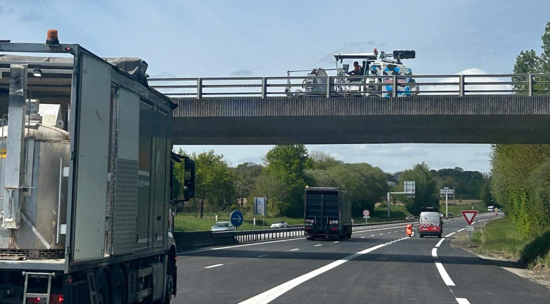 Chantier RN164 à Loudéac